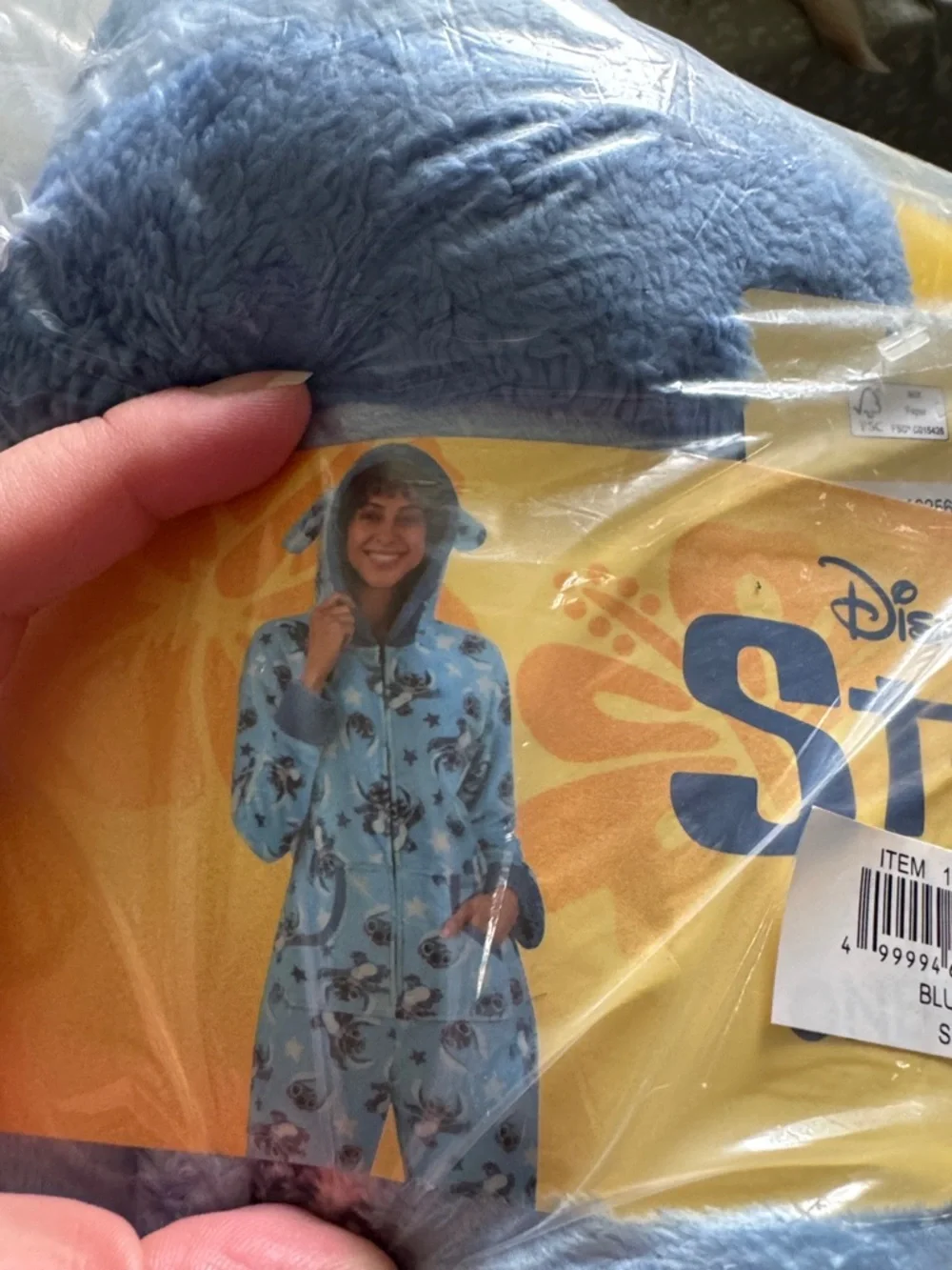 Disney Blue Stitch Plush Fleece Pajama Set - Picture 2 of 4